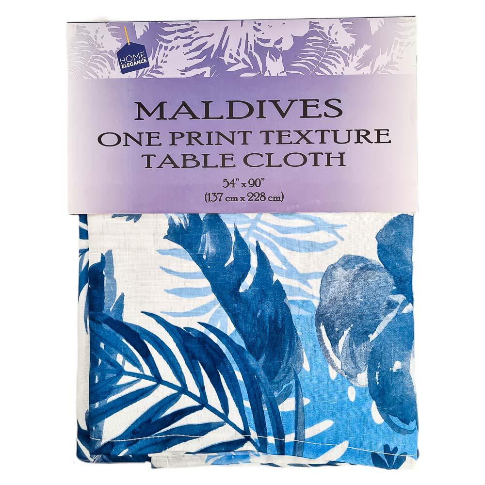 Mantel de Mesa Home Elegance Maldives 54" x 90" - Azul Marino