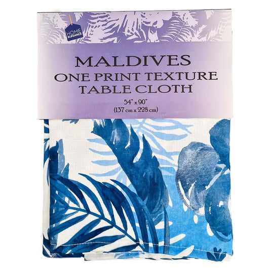 Mantel de Mesa Home Elegance Maldives 54" x 90" - Azul Marino