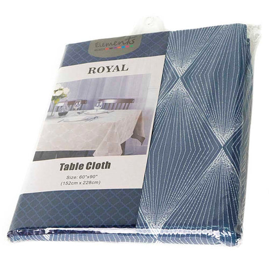 Mantel Elements Bordado Azul 60"x 90"
