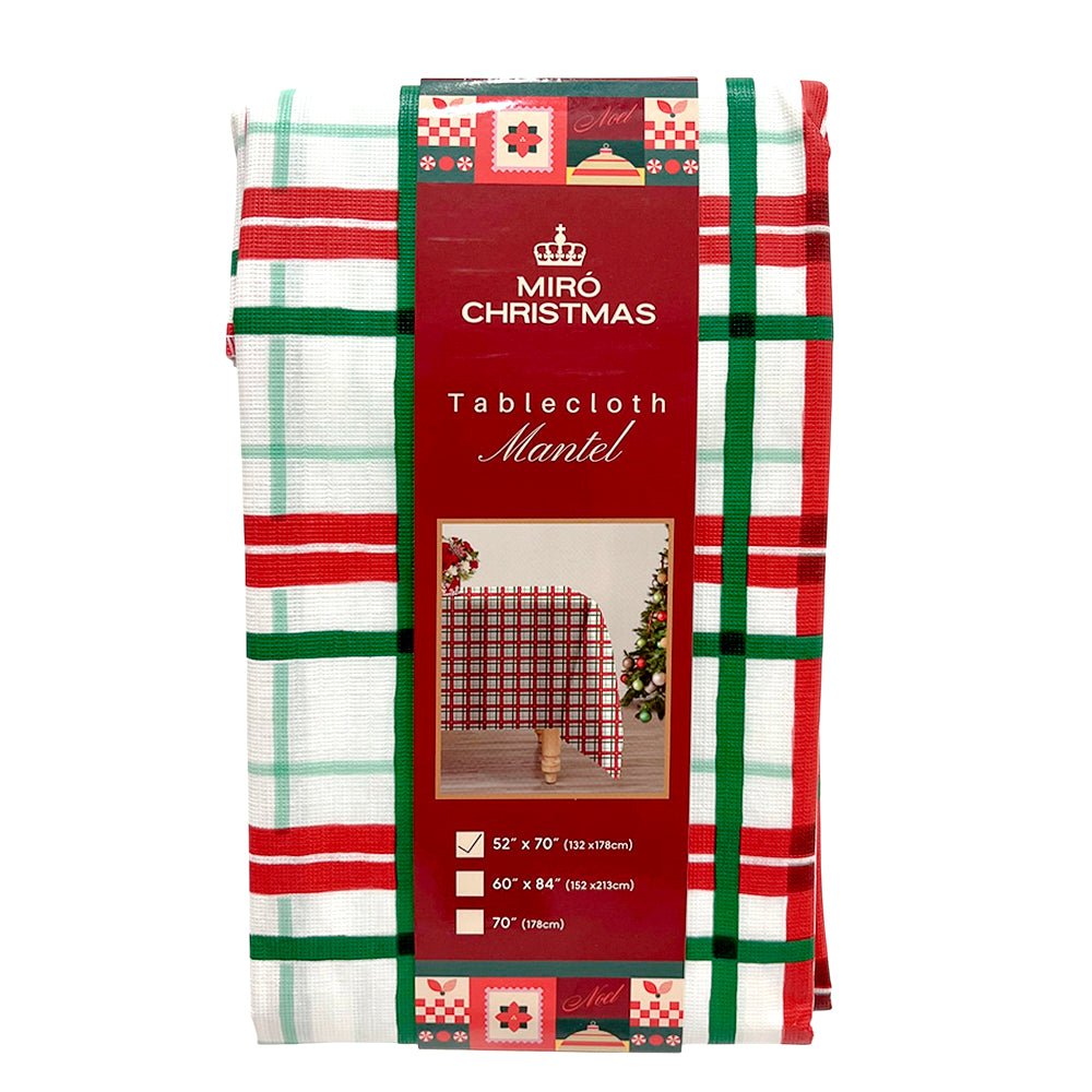 Mantel Peva Para Mesa 132 X 178 CM Blanco/Rojo/Verde - Miro Christmas