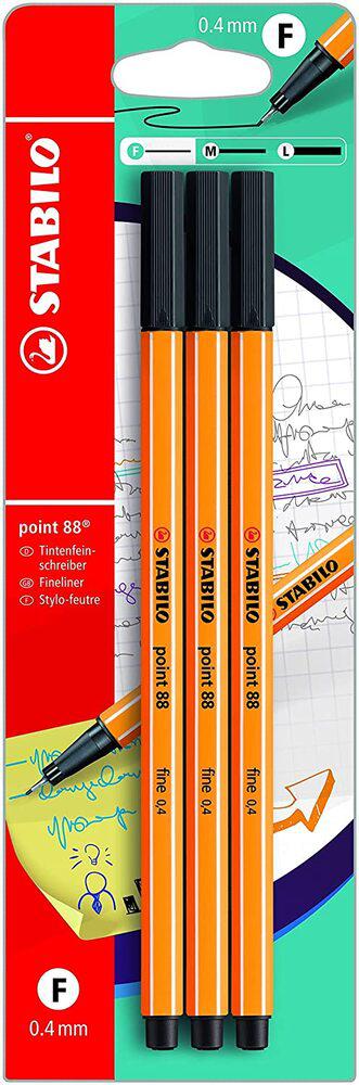 Marcador Punta Fina Stabilo Negro 3 Piezas - Stabilo - Titan.com.pa - 4006381148283