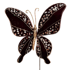 Mariposa Decorativa 22 CM Burgundy - Montefiori Christmas