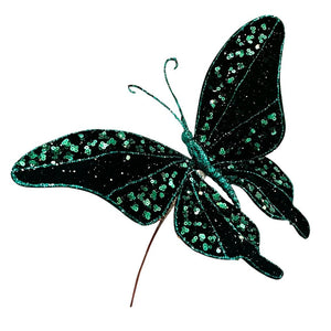 Mariposa Decorativa 22 CM Verde - Montefiori Christmas