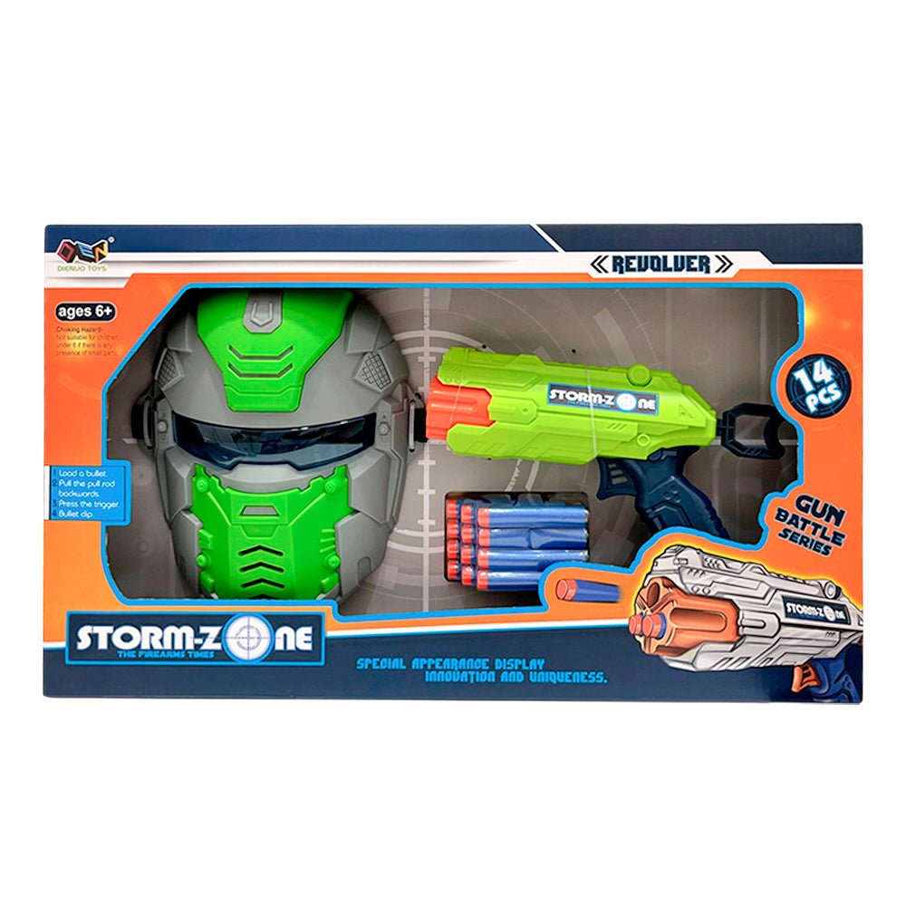 Máscara Espacial Y Pistola Lanzador 14 Piezas/Surtido - Star Toys