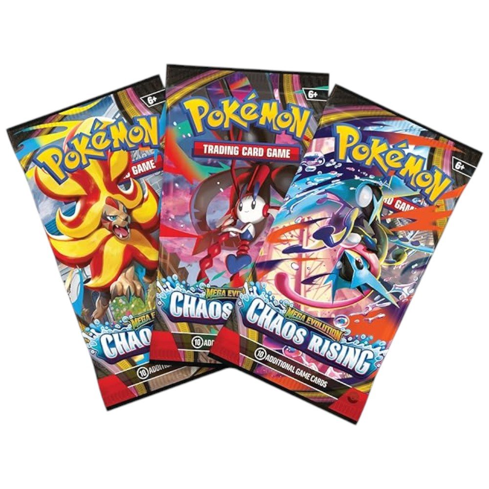ME04 Mega Evol Pokémon Chaos Rising 3-Pack Blister - Pokemon - Titan.com.pa - 196214154155