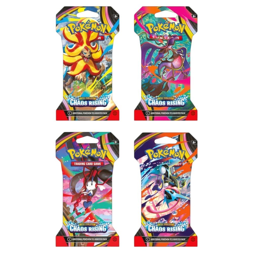 ME04 Mega Evol Pokémon Chaos Rising Sleeved Booster - Pokemon - Titan.com.pa - 196214140424