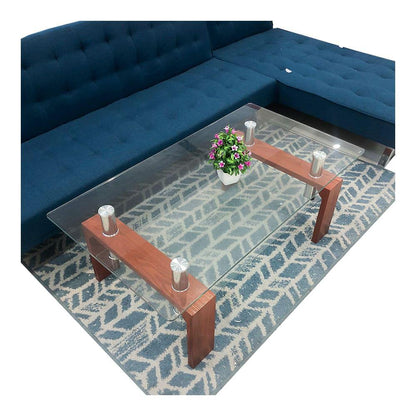 Mesa de Centro Elements Furniture Vidrio / MDF Brown - Elements Furniture - Titan.com.pa - 2100000864256