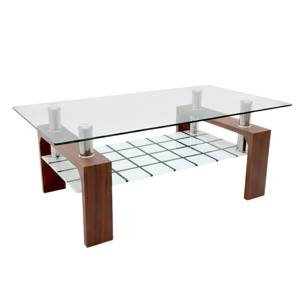 Mesa de Centro Elements Furniture Vidrio / MDF Chocolate - Elements Furniture - Titan.com.pa - 2100000777648