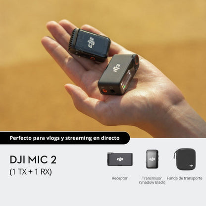 Microfono DJI Mic 2 (1 TX + 1 RX) / 250m de Alcance - DJI - Titan.com.pa - 6941565971418