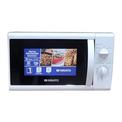 Microonda Nisato 20 Litros (0.7 pies3) / Blanco - Nisato - Titan.com.pa - 112100008203