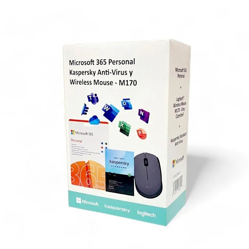 Microsoft 365 Personal + Kaspersky Standar + Mouse Logitech - MICROSOFT - Titan.com.pa - 500727962945