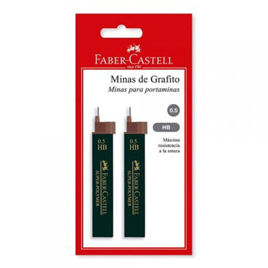 Minas Faber Castell 0.5 mm 2 Piezas