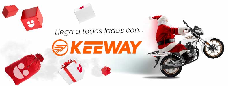 Santa en motos Keeway llega a todos lados