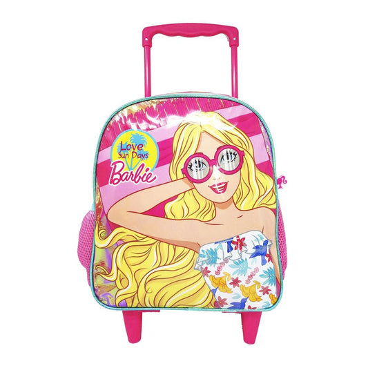 Mochila Barbie Summer Con Ruedas de 13"