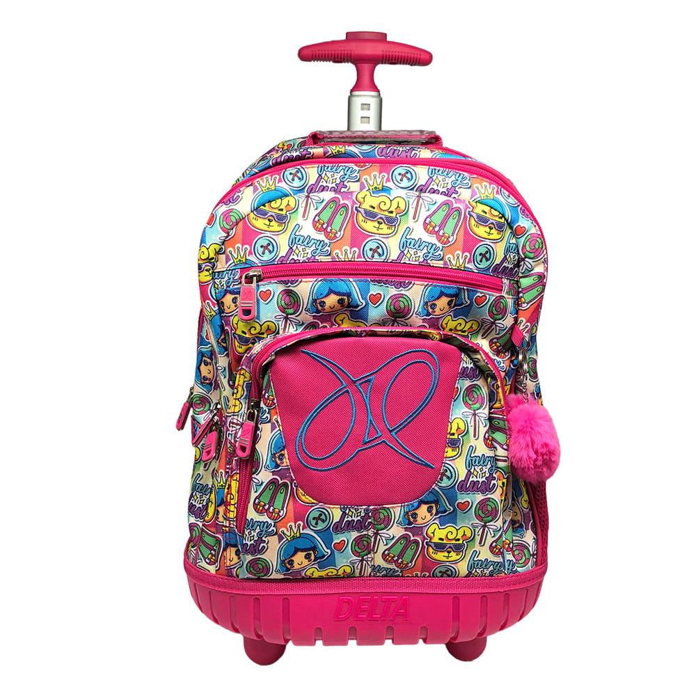 Mochila Con Ruedas Delta Estampado 17" - Surtido