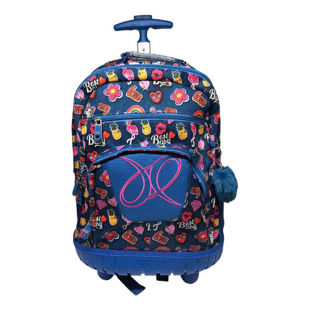 Mochila Con Ruedas Delta Estampada 17" - Surtido