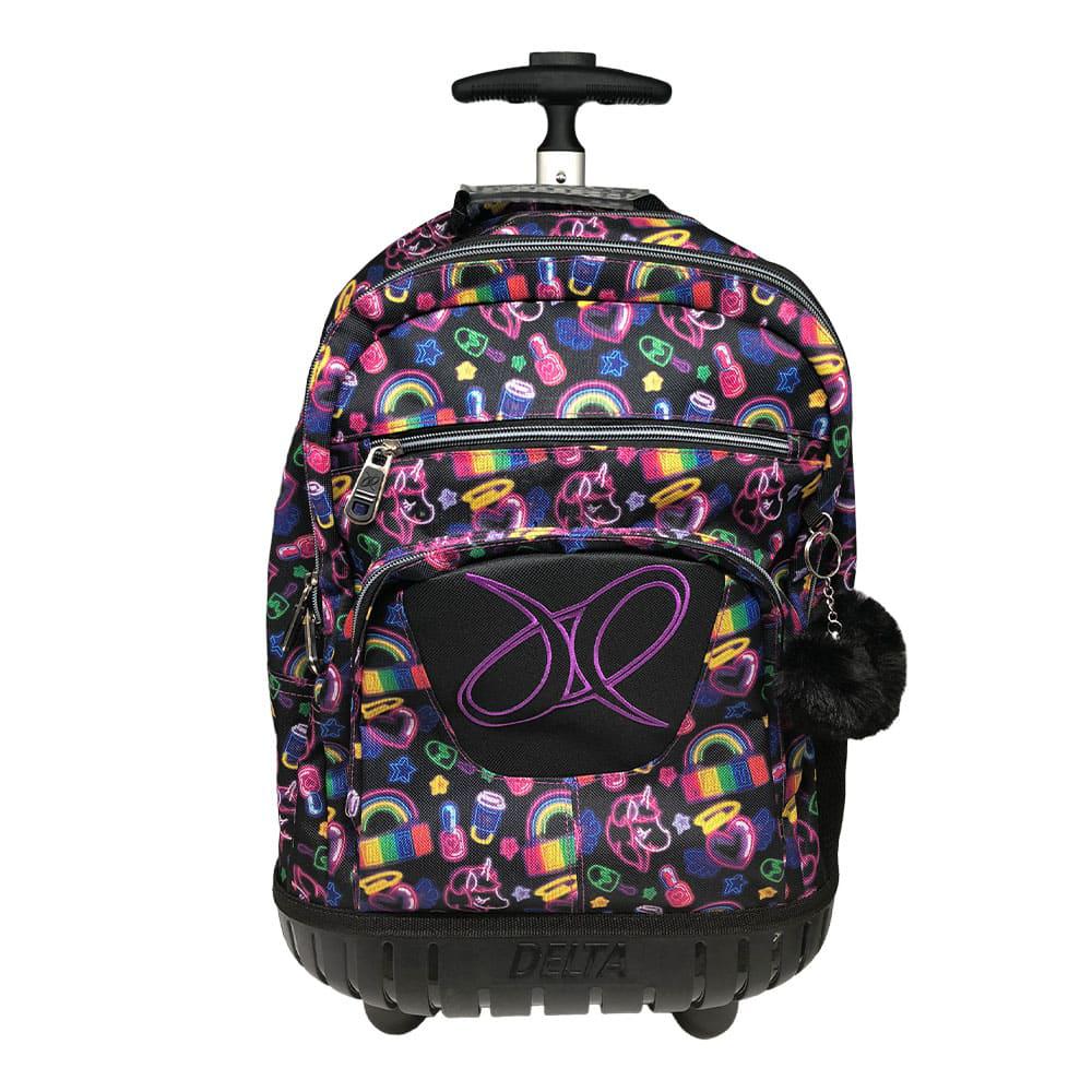 Mochila C/Ruedas 17" Delta Niña Estamp