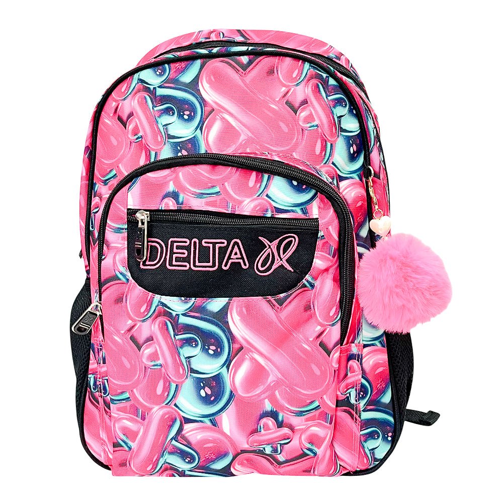 Mochila Delta 17" / Estampada Corazones / Para Niña / Surtido - Delta - Titan.com.pa - 7450219010841