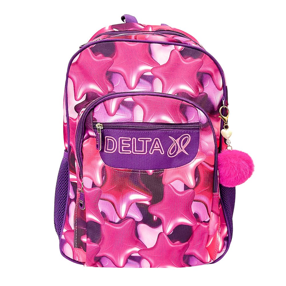 Mochila Delta 17" / Estampada Geométrico / Para Niña / Surtido - Delta - Titan.com.pa - 7450219010827