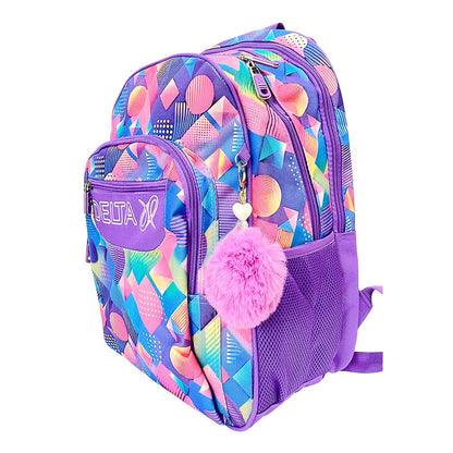 Mochila Delta 17" / Estampada Geométrico / Para Niña / Surtido - Delta - Titan.com.pa - 7450219010827