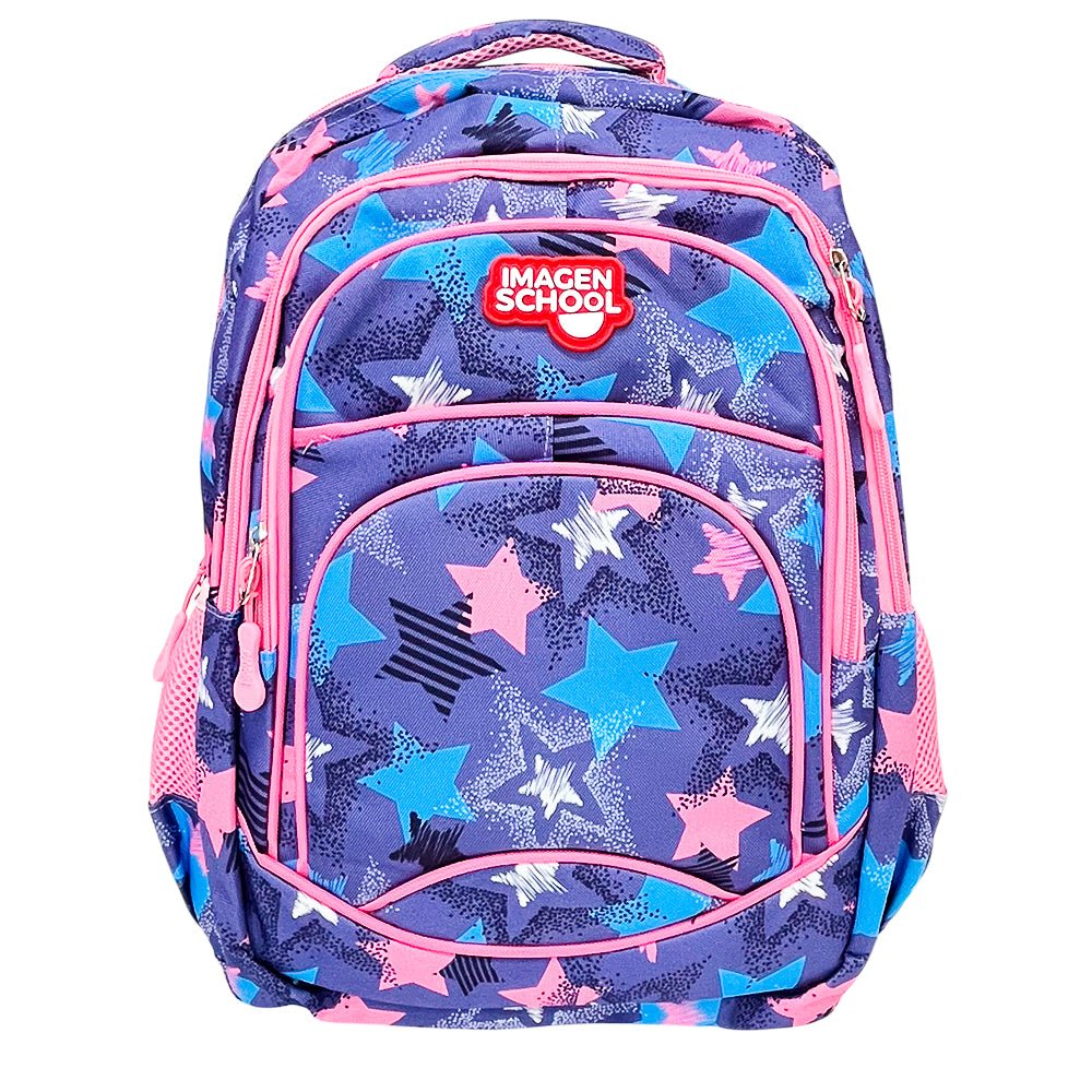 Mochila Escolar 17" Imagen School / Estampado Estrellado / Niña / Surtido - Imagen School - Titan.com.pa - 2100001479497