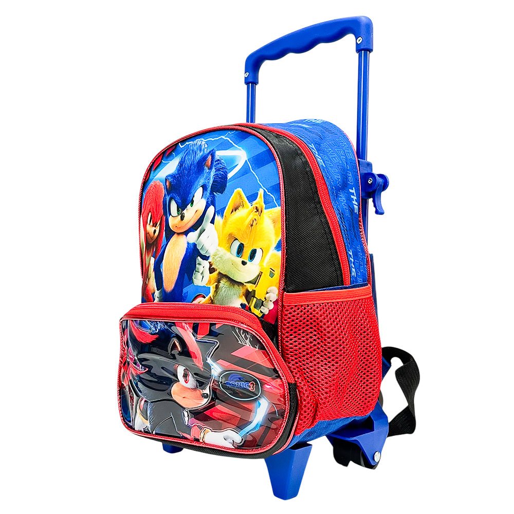 Mochila Escolar con Ruedas / Sonic the Hedgehog / 12” - Sonic - Titan.com.pa - 7450217057299