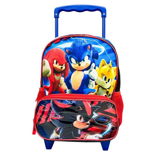 Mochila Escolar con Ruedas / Sonic the Hedgehog / 12” - Sonic - Titan.com.pa - 7450217057299