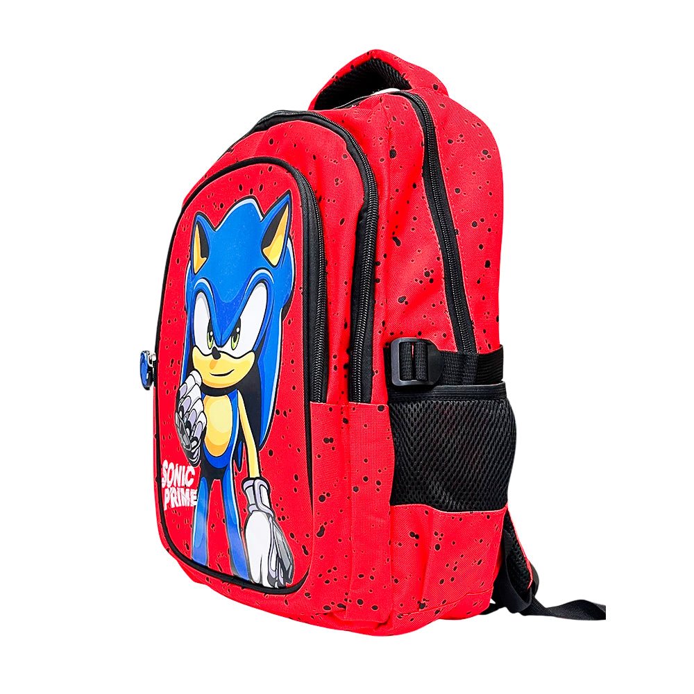Mochila Escolar Sonic Prime / Rojo - Negro 16” - Sonic - Titan.com.pa - 7450200259709