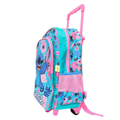 Mochila Escolar Stitch / Sand Print c/Ruedas 16" - Stitch - Titan.com.pa - 7450217056971