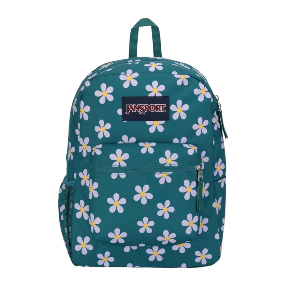 Mochila Jansport Cross Town Verde Floral