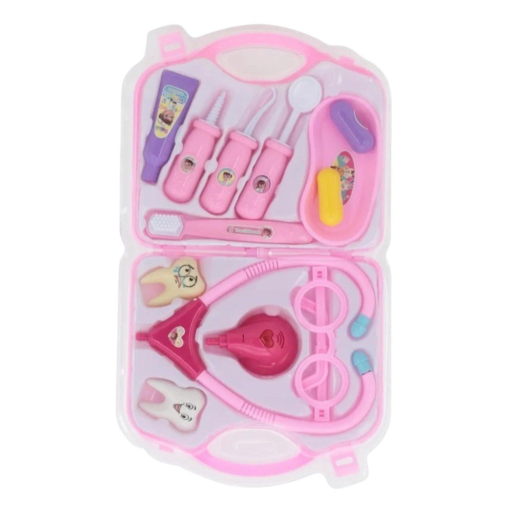Mochila Set de Doctor 12 Piezas Rosado - HA LE GOU - 10903338