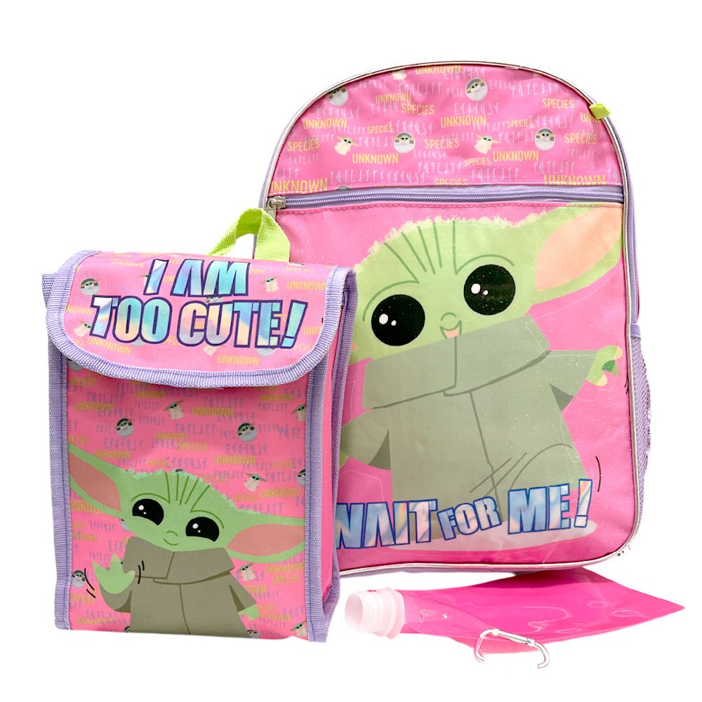 Mochila Star Wars 16” De 5 Piezas Yoda/Niña - Star Wars - Titan.com.pa - 840716252481