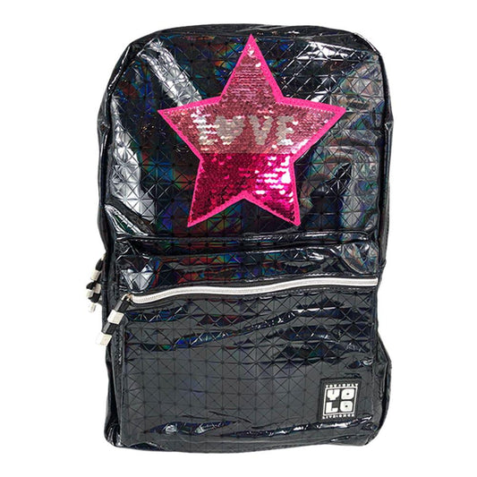 Mochila Yolo de Lentejuelas 17" - Surtido