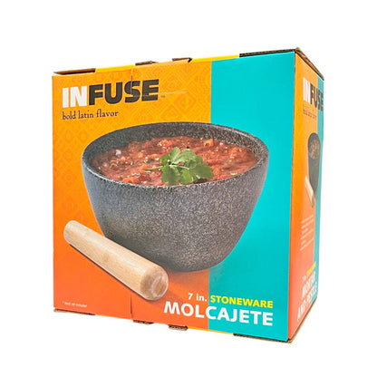 Mortero Y Maja De Bambú Infuse - Infuse - Titan.com.pa - 048552682480