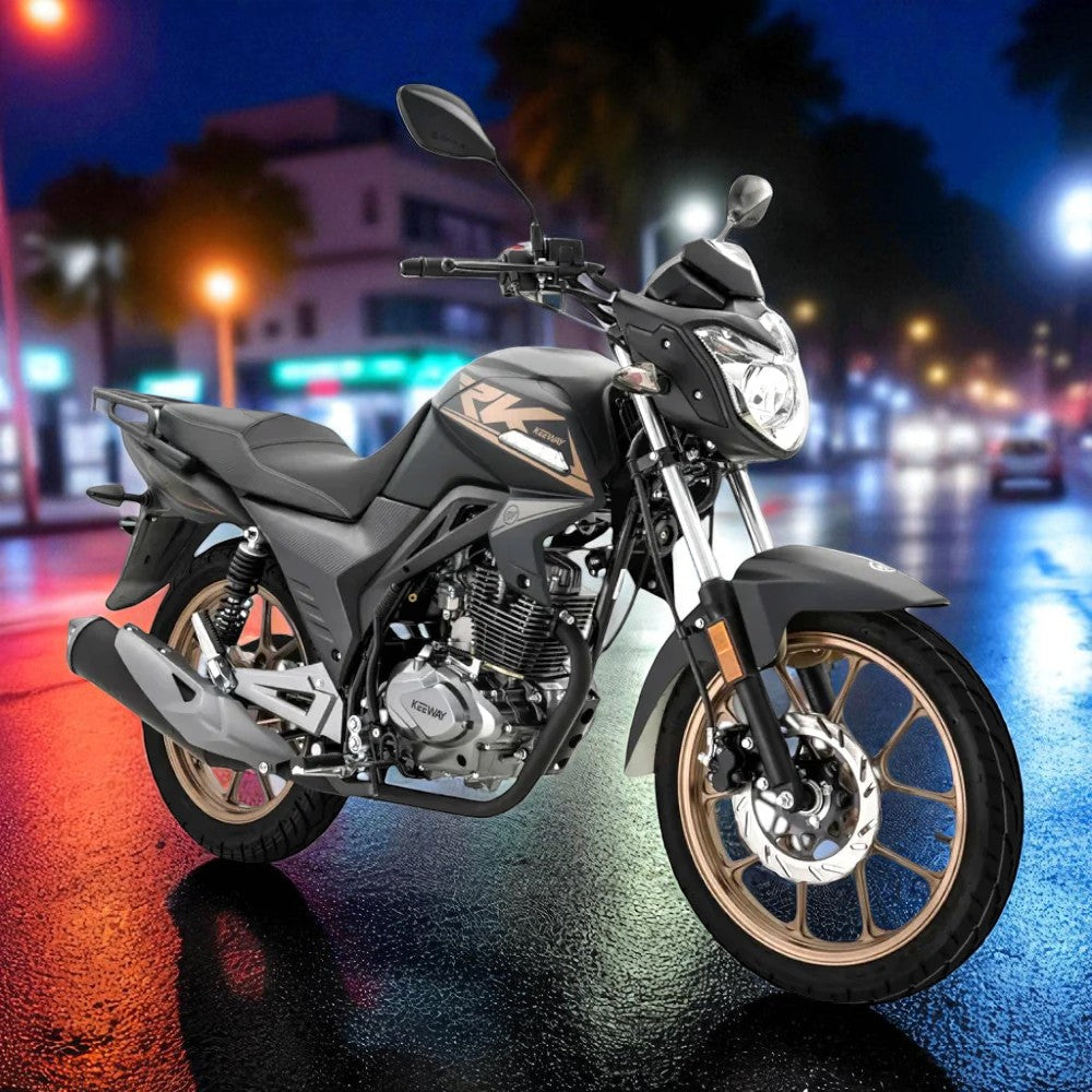 Moto Keeway RK 150CC / Motor Monocilindro / Carburador 2 Válvulas / Negro