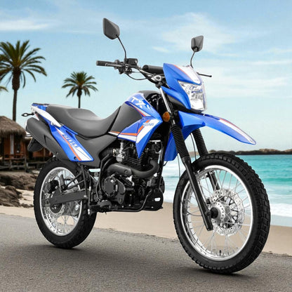 Moto Keeway TX 200CC / Motor Monocilindro / Carburador 2 Válvulas / Azul
