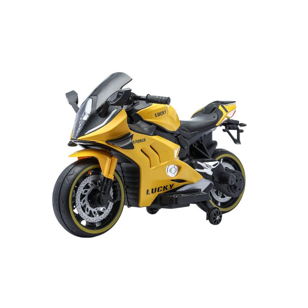 Motocicleta Recargable Lucky Amarillo 6 V Overseas - Overseas - Titan.com.pa - 2100000107209