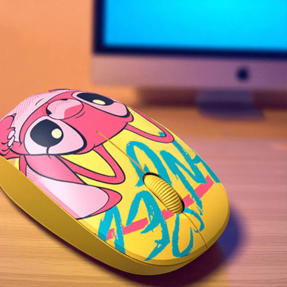 Mouse Con Cable Xtech / Edición Disney Stitch / Amarillo - Xtech - Titan.com.pa - 798302232600