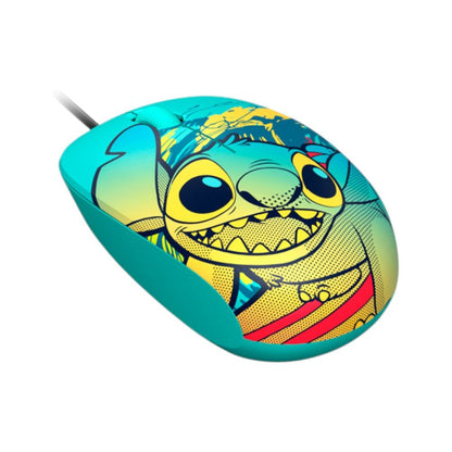 Mouse con cable Xtech Edición Disney Stitch Blue. Conexión USB, diseño ergonómico y respuesta rápida. Perfecto para oficina, hogar o estudio. En Titán Panamá