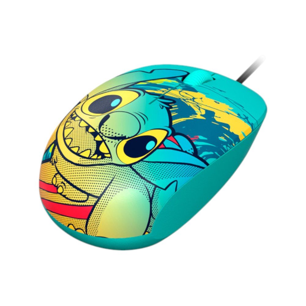 Mouse con cable Xtech Edición Disney Stitch Blue. Conexión USB, diseño ergonómico y respuesta rápida. Perfecto para oficina, hogar o estudio. En Titán Panamá