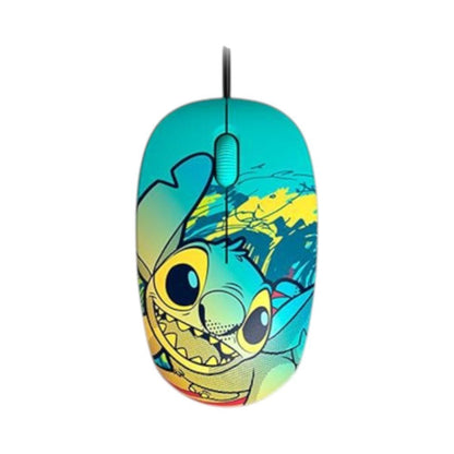 Mouse con cable Xtech Edición Disney Stitch Blue. Conexión USB, diseño ergonómico y respuesta rápida. Perfecto para oficina, hogar o estudio. En Titán Panamá