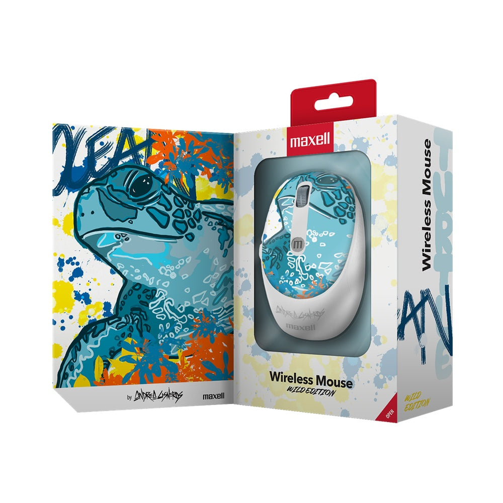 Mouse Inalámbrico Maxell Mowl-320 Edición Tortuga 4000 DPI Blanco - MAXELL - 11016169