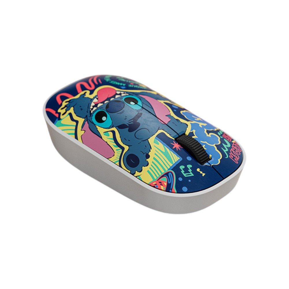 Mouse inalámbrico y alfombrilla con diseño Disney Lilo y Stitch, que combina estilo y la magia del océano en tu escritorio. Encuéntralo en Titán Panamá.
