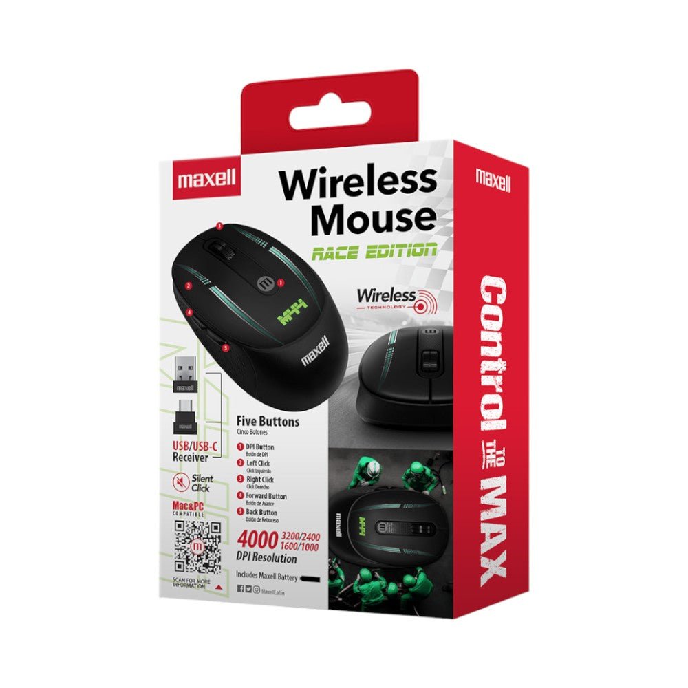 Mouse Inalámbrico Maxell | Race Edition - Maxell - Titan.com.pa - 025215505287