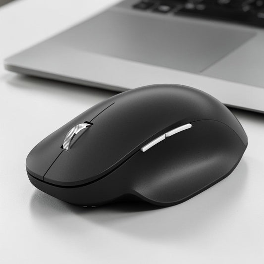 Mouse Inalámbrico Microsoft Ergonómico Bluetooth Black - Microsoft - Titan.com.pa - 889842658798
