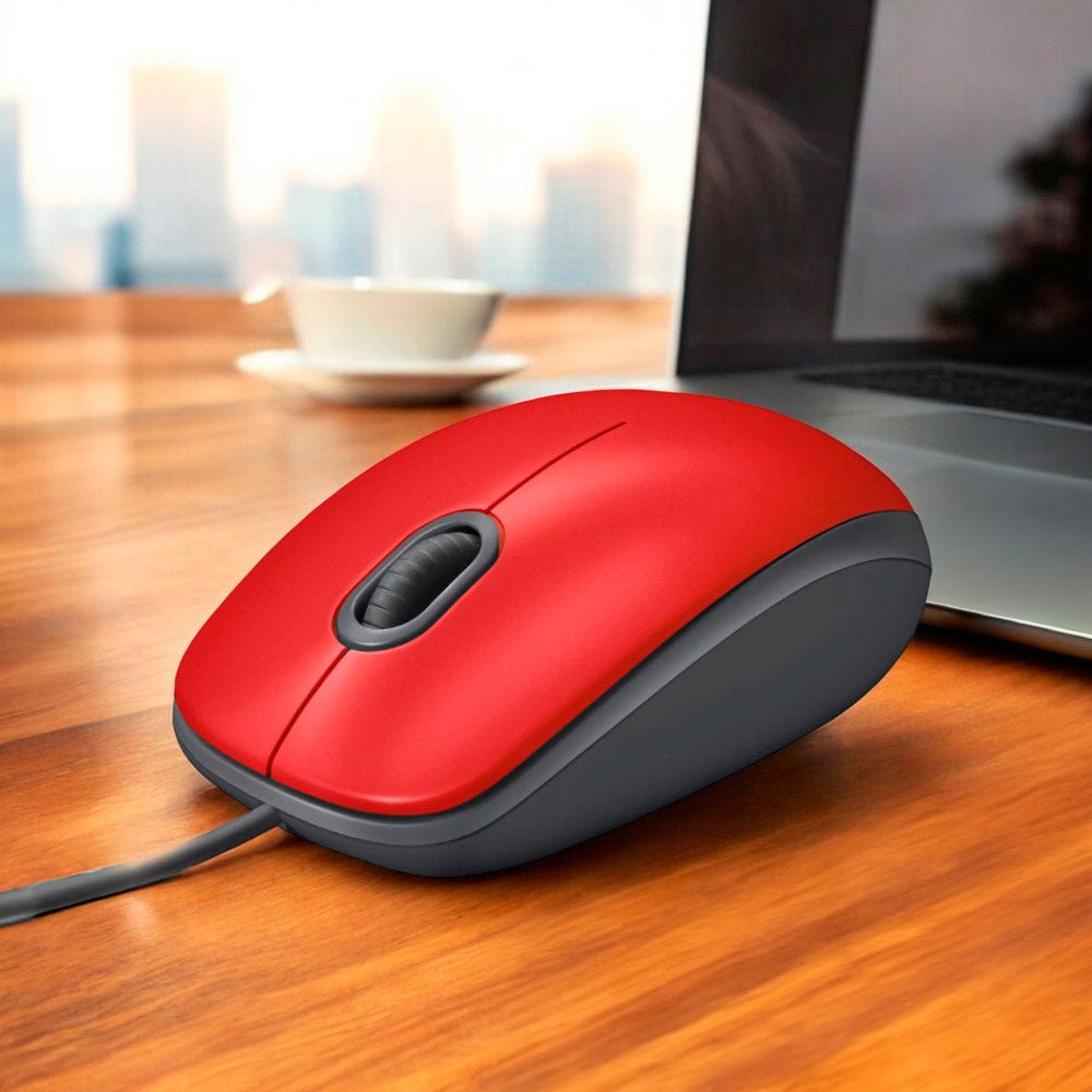 Mouse Logitech M110 Silent / Con Cable / Rojo - Logitech - Titan.com.pa - 097855181121