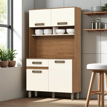 Mueble de Cocina Henn Mdf Nature/Off White - Henn - Titan.com.pa - 7890022126078