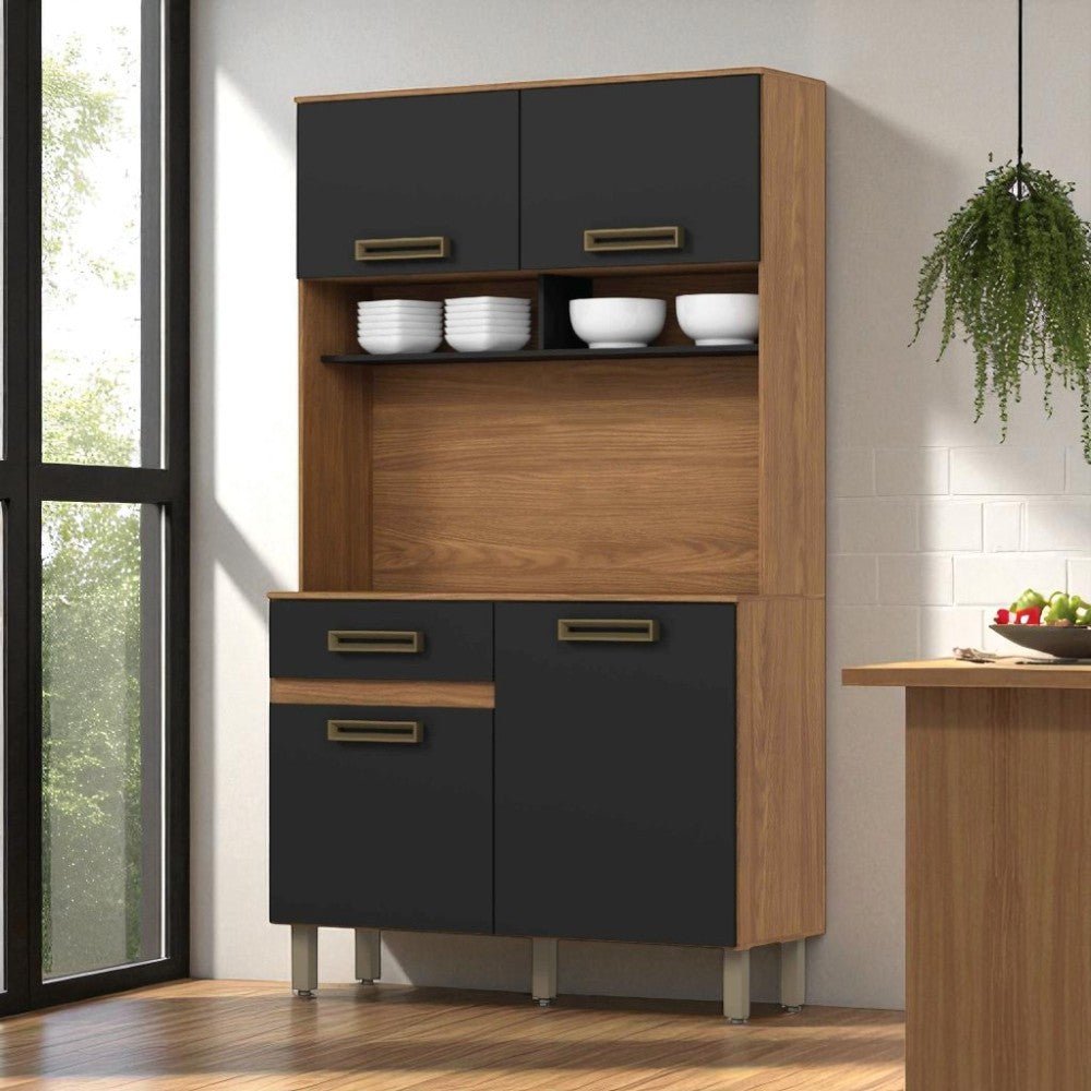 Mueble De Cocina MDF Nature/Negro HP - Henn - Titan.com.pa - 2150109807425