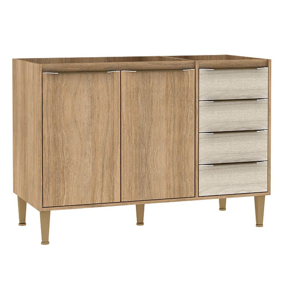 Mueble de Empotraje Para Cocina Fellicci 2 Puertas y 4 Gavetas