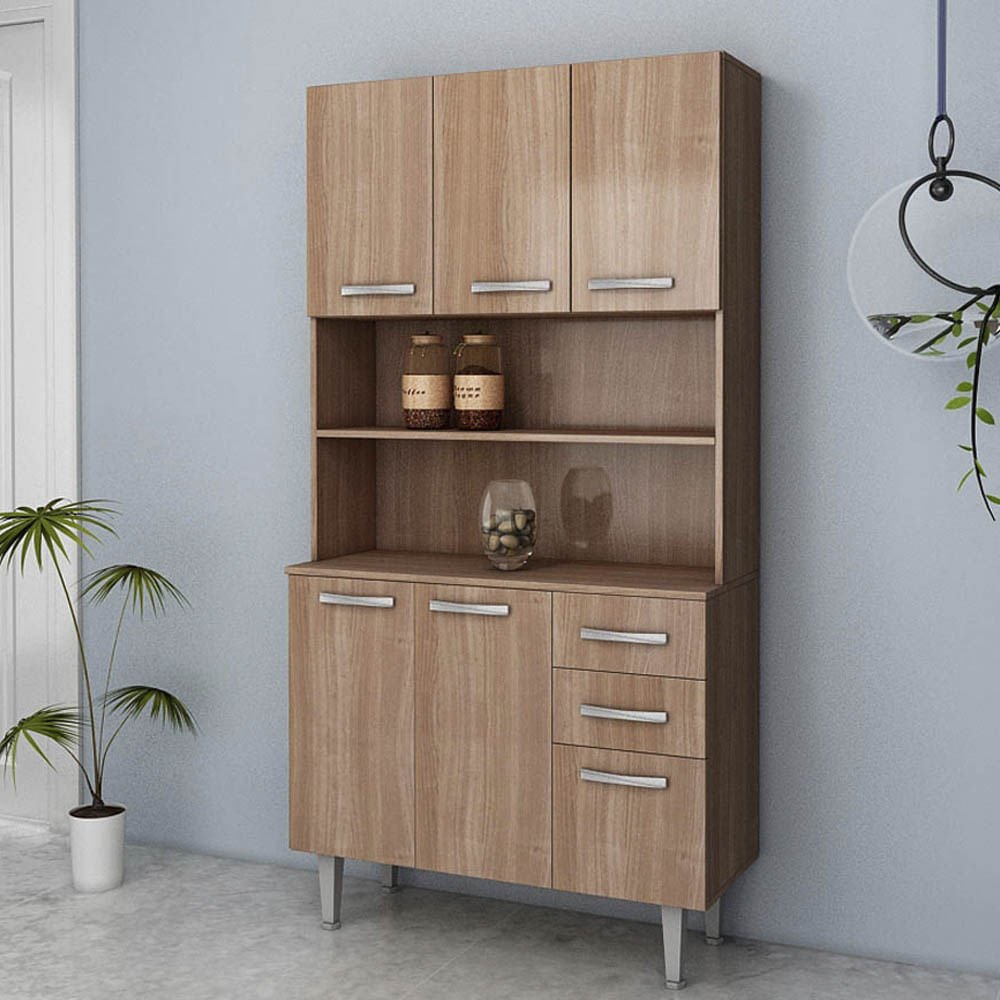 Mueble Para Cocina Fellicci 5 Puertas y 3 Gavetas
